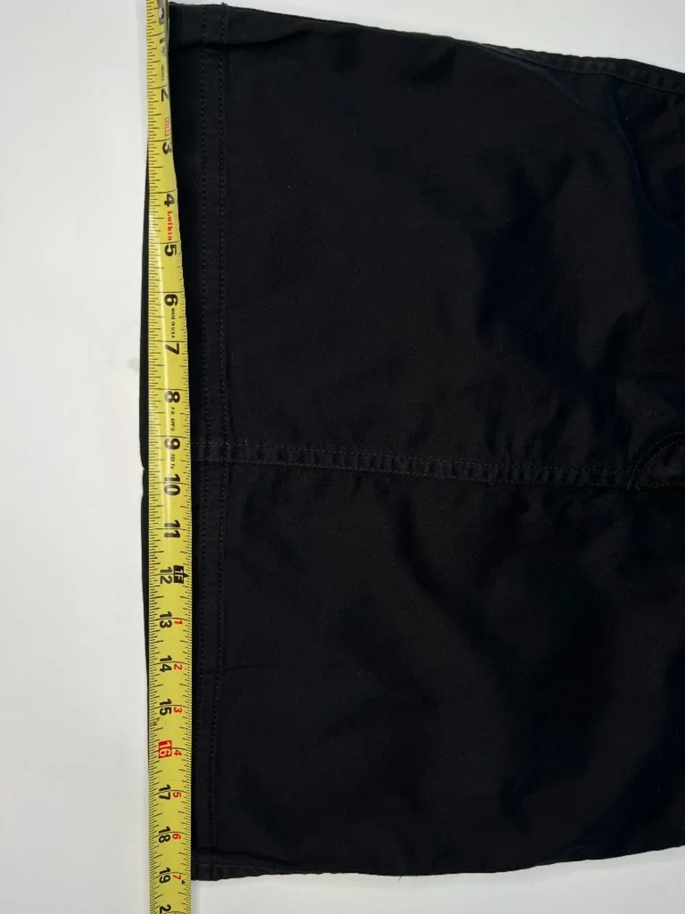 Ann Taylor Loft Black Mini Skirt Size 6 Utility Street Wear Cotton Pockets